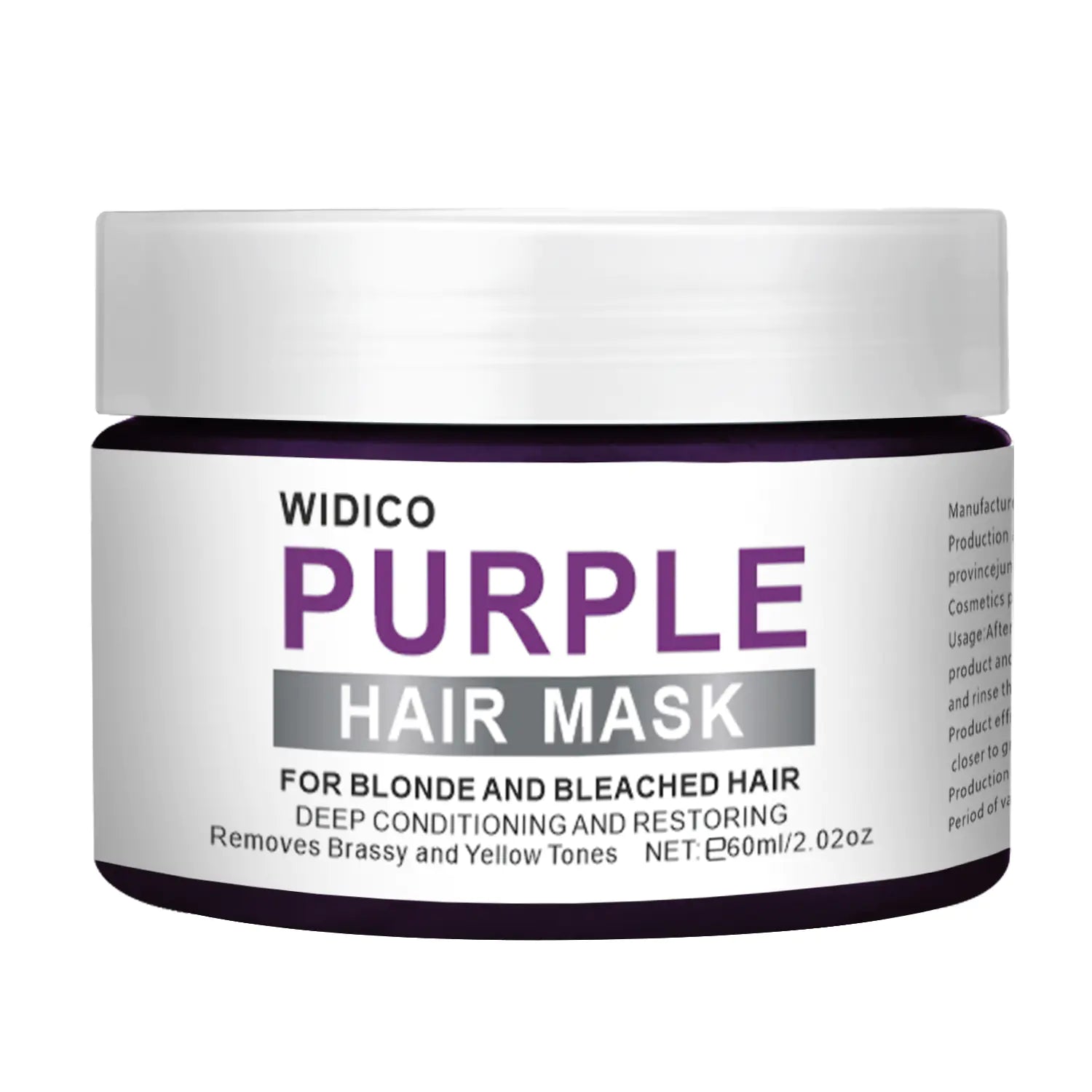 PURPLE HAIR MASK for Yellow Tone Removal and Hair Care